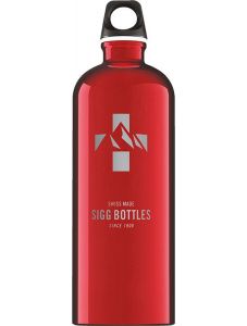 Алуминиева бутилка Sigg Mountain Red, 1 л.