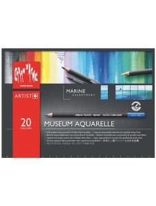 Комплект цветни моливи Caran d'Ache Museum Aquarelle, 20 цвята