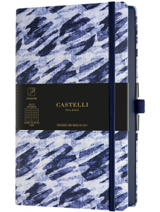 Бележник Castelli Shibori Bubbles, линирани, 13 х 21 см.