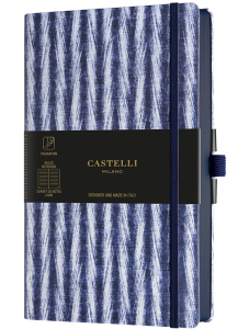 Бележник Castelli Shibori Twill, линирани, 13 х 21 см.