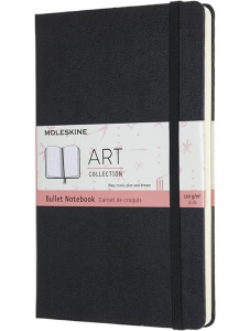 Тефтер Moleskine Art Bullet Notebook Black с твърди корици