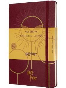 Класически тефтер Moleskine Limited Editions Harry Potter Quidditch с твърди корици и линирани страници