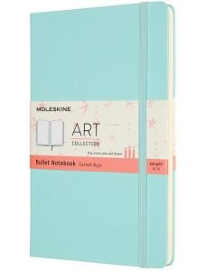 Тефтер Moleskine Art Bullet Notebook Aquamarine с твърди корици