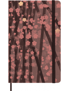 Голям тефтер Moleskine Sakura, линиран