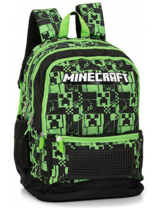 Ученическа раница Minecraft Pixels Green с три отделения
