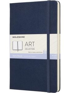 Тефтер Moleskine Art Sketchbook Sapphire Blue с твърди корици