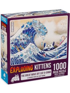 Пъзел Експлодиращи Котета: The Great Wave Off Cat-A-Gawa, 1000 части