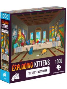 Пъзел Експлодиращи Котета - The Cat's Last Supper, 1000 части