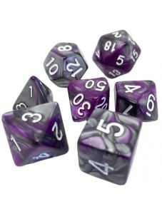 Комплект зарчета за настолни игри Dice4Friends: Dice Set - Racing Purple, 7 бр.