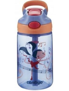 Детска бутилка за вода Contigo Gizmo Flip - Танцьорка, 420 мл.