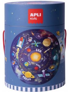 Кръгъл пъзел Apli Kids - Слънчевата система, 48 части