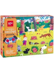 Пъзел-игра Apli Kids - Тайни в гората, 60 части