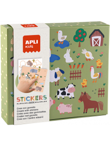 Детска игра със стикери Apli Kids - Жилищата на животните