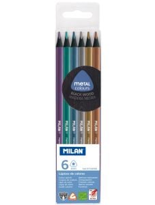 Комплект цветни моливи Milan, 6 цвята