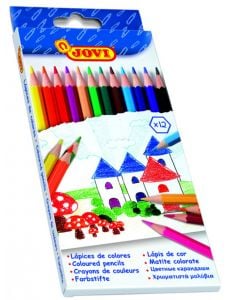 Цветни моливи Jovi, 12 цвята