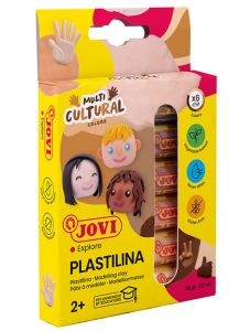 Пластилин Jovi Multicultural, 6 цвята
