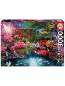 Пъзел Educa: Японска градина, 3000 части