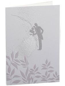 Картичка Busquets за сватба: Булка и младоженец в гръб