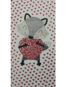 Картичка Busquets за Св. Валентин: Лисиче със сърца