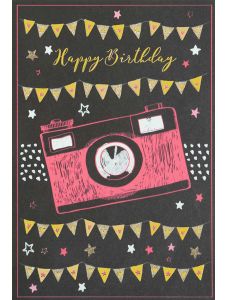 Картичка Busquets за рожден ден: Фотоапарат