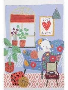 Картичка Busquets за Св. Валентин: Домашен уют
