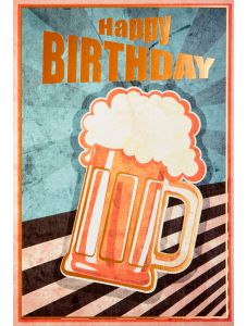 Картичка Busquets за рожден ден: Халба бира