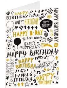 Картичка Busquets за рожден ден: Happy Birthday