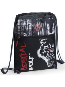 Торбичка за спорт Busquets Bestial Wolf с връзки