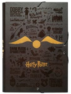 Папка Harry Potter с ластик - Golden Snitch