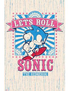 Голям плакат Sonic Let's Roll