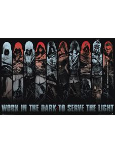 Голям плакат Assassin's Creed Work In The Dark