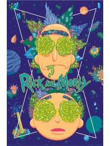 Голям плакат Rick & Morty High In The Sky