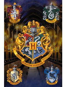 Голям плакат Harry Potter Hogwarts Shields