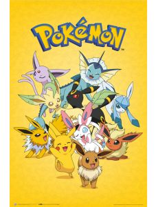 Голям плакат Pokemon Eevee Evolution