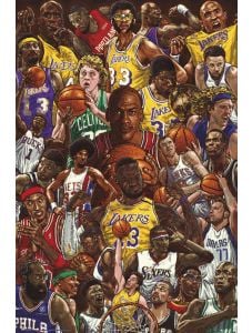 Голям плакат Basketball Superstars