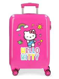Твърд розов куфар Hello Kitty You Are Cute за ръчен багаж