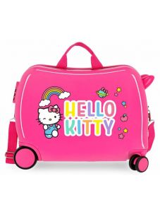 Твърд розов куфар Hello Kitty You are Cute за ръчен багаж
