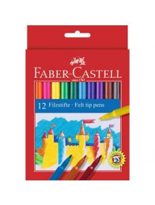 Флумастери 12 Цвята Faber-Castell