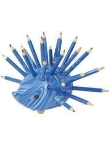 Моливник таралеж с цветни моливи Blue Magic, 24 бр.