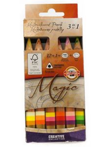 Комплект многоцветни моливи Magic 12+1