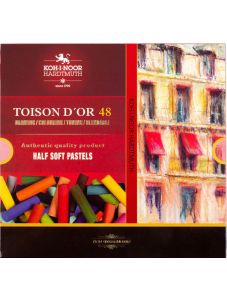 Комплект професионални сухи пастели Koh-I-Noor Toison D'Or, 48 цвята