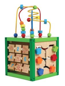 Детска дървена играчка Pino, дидактически куб