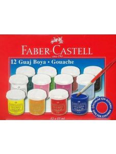 Темперни бои Faber-Castell, 12 цвята