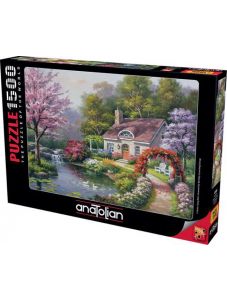 Пъзел Anatolian: Spring Cottage In Full Bloom, 1500 части
