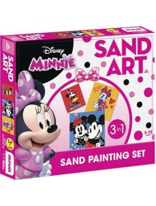 Творчески комплект - Оцветяване с кинетичен пясък, Minnie Mouse