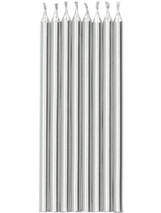 Свещички Folat - Silver, 24 бр.