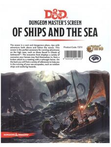 Dungeons & Dragons - Dungeon Master's Screen Of Ships & The Sea