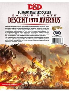 Dungeons & Dragons Campaign Book - Dungeon Master's Screen Descent into Avernus