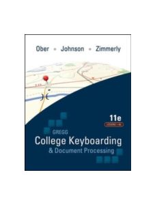 Gregg College Keyboarding & Document Processing (GDP); Lessons 1-60 text