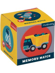 Мини мемори игра Mudpuppy - Транспортни средства